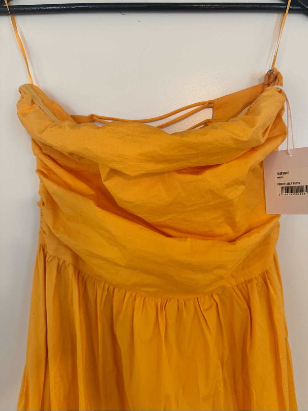 NWT! Pistola Strapless Yellow Midi Dress - Elegant Summer Style/ Medium - Picture 6 of 8